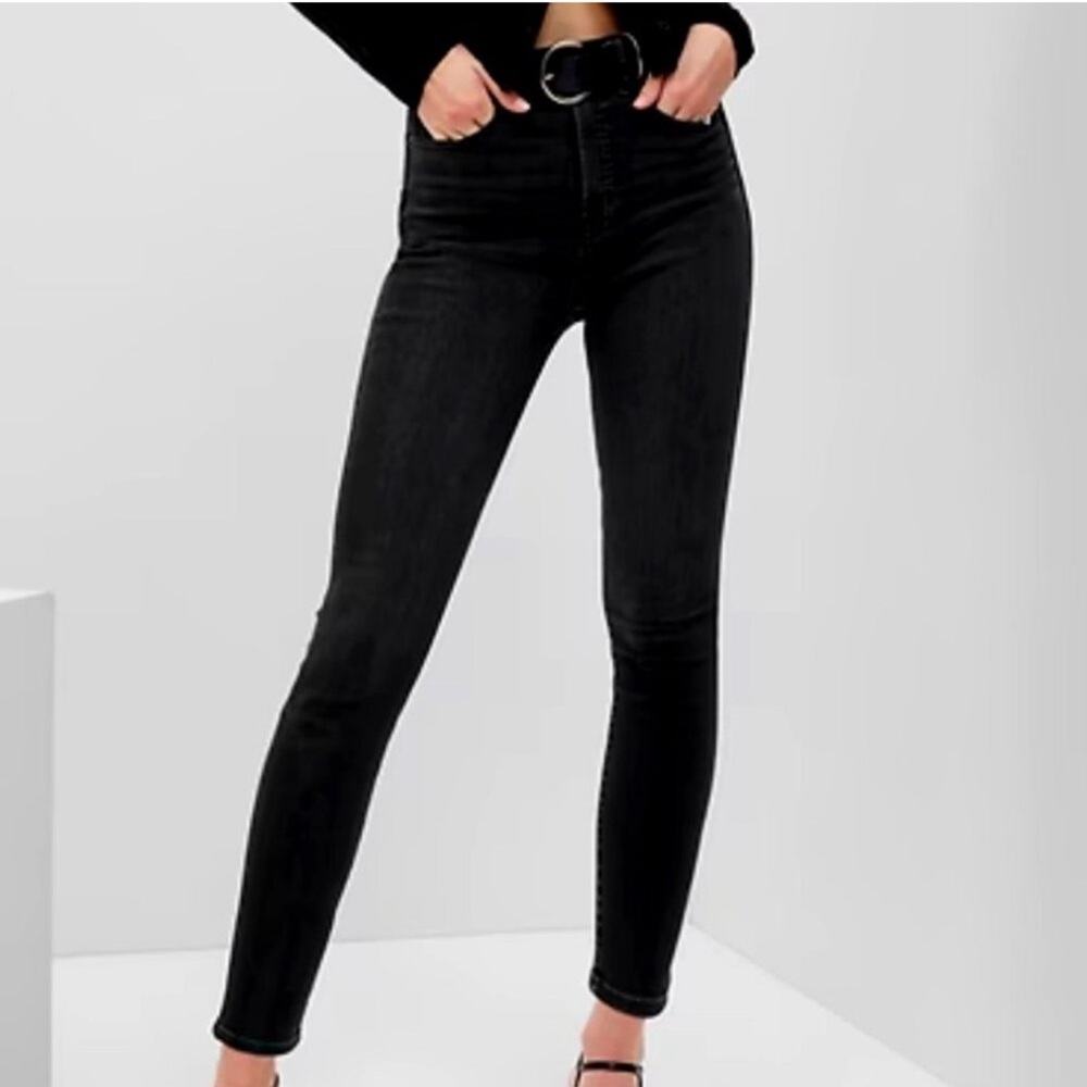 Women's Gap For Good True Skinny Super High Rise  Black Jeans